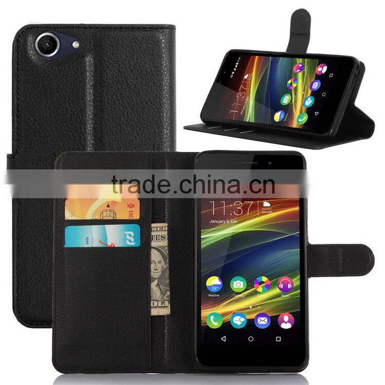 Bottom price promotional leather stand cover for wiko slide 2