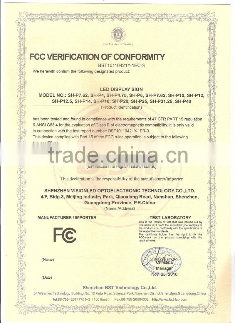 indoor full color P7.62 flexible LED sign programable display