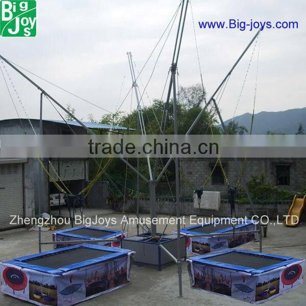 durable steel frame bungee trampoline for sale, 2016 hot sale bungee trampoline