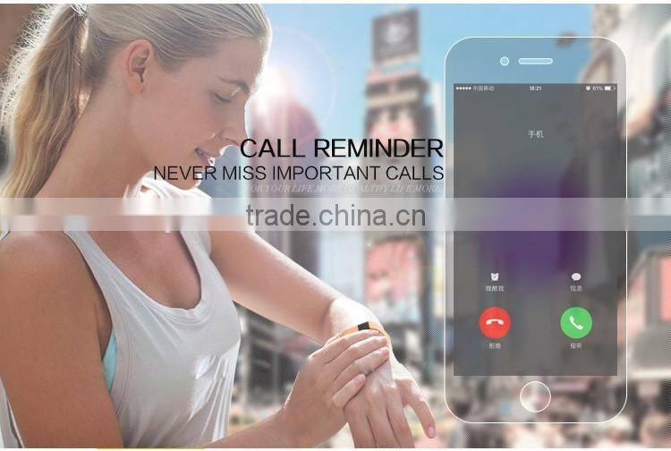 Call Reminder Bluetooth Fitness Tracker Smart Watch Bracelet Wristband for Phone