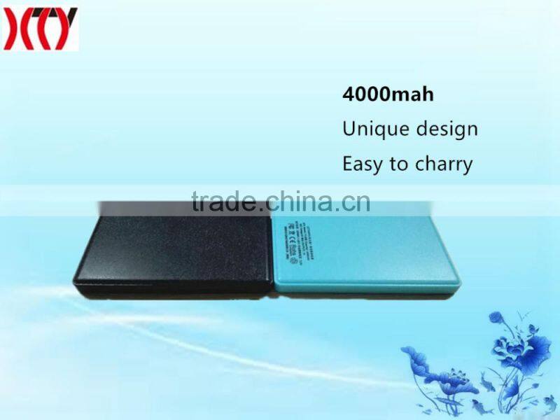 4000mah Li-polymer battery power bank,super slim portable power bank