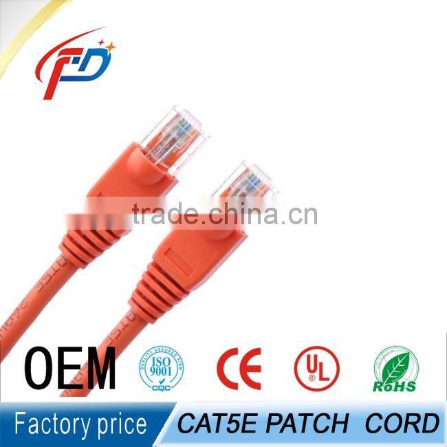 3m5m10m ethernet twisted cabel 8p8c CCA/ CCS/ BC UTP Cat5e patch cord