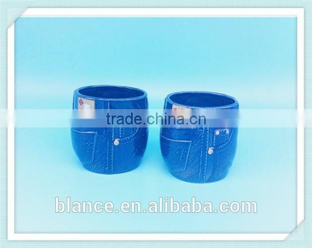ceramic handmade 3d jeans mug with jeans design