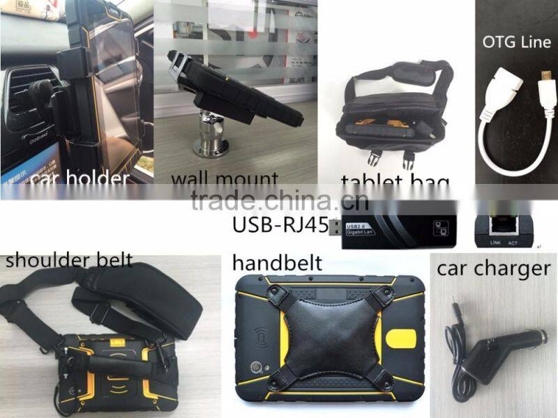 7 inch Android touch screen industrial tablet with UHF RFID reader and Phone calling
