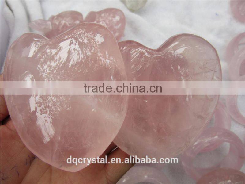 rose quartz heart and arrow crystal heart for sale
