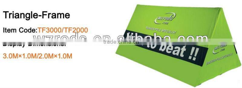 high quality big size display triangle frame