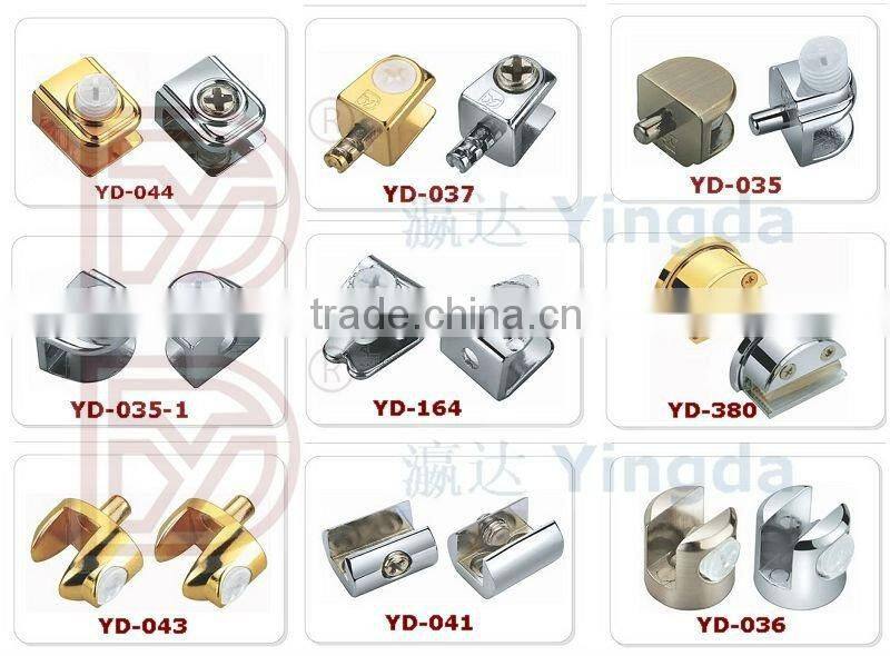 Half Round Positioning Cabinet Glass Clips