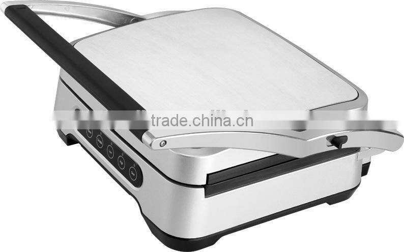 professional 4-slice large electric digital panini sanwich press grill maker