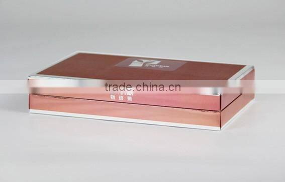 Economic Foldable silver card cosmetic box for mask wholesales