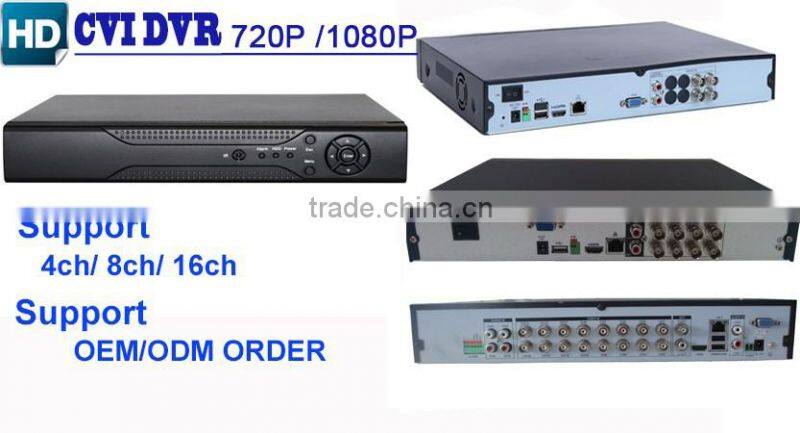 H.264 Video Compression Embedded LINUX hd cvi dvr digital cvi video recorder with HDMI VGA interface