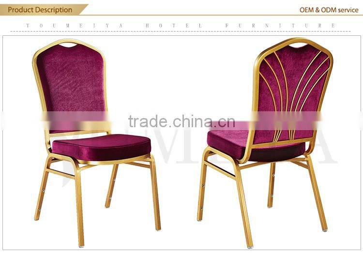 luxury modern hotel banquet hall chair stainless steel legs dining chair