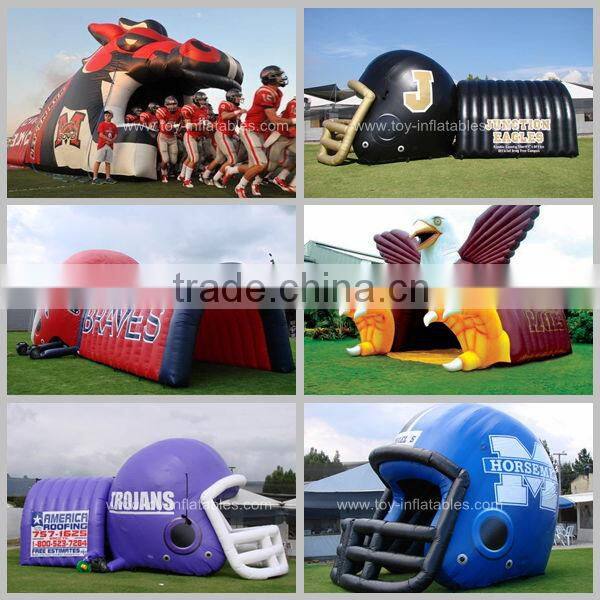 Super quality commercial kids football helmets inflatables