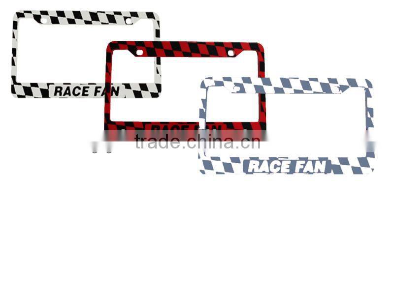 Factory promotional!! hot selling low price car license frame with chrome finish