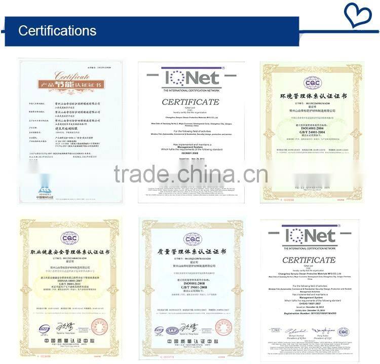 super dark black glue film 1 ply with non-reflective with anti-scratch film