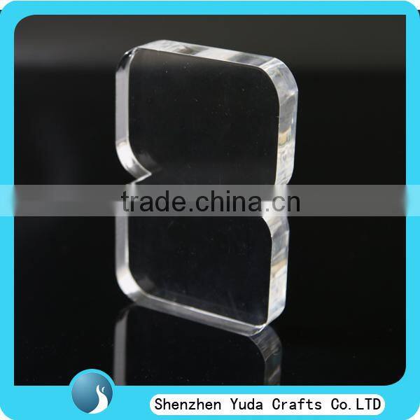 clear engraving laser cutting 3d acrylic sign, 15mm thick perspex logo letter in shenzhen