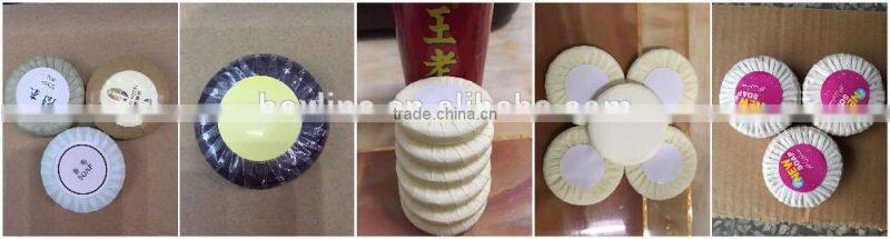 Manual toilet soap wrapping machine plants