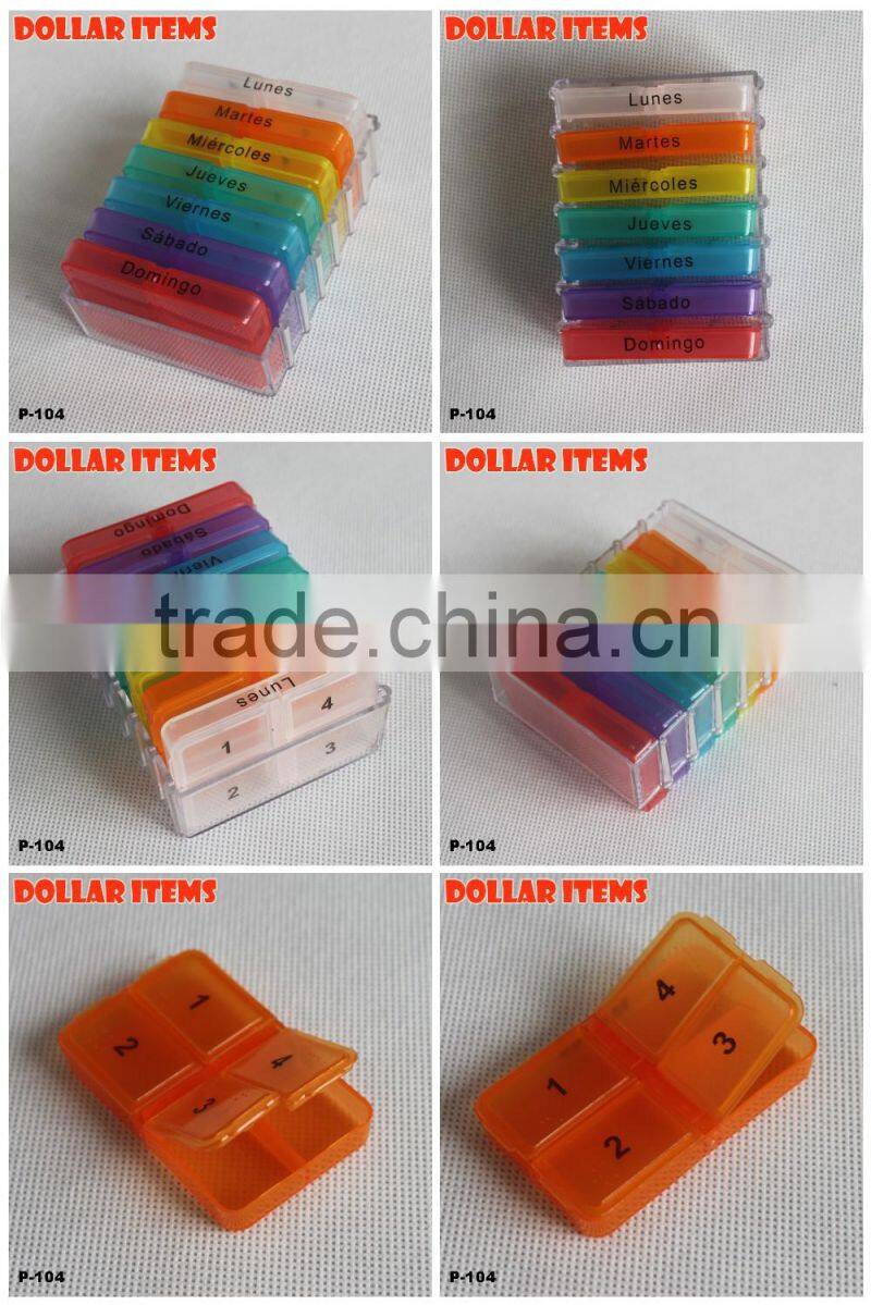 Colorful Seven Days Pill Stoage Box