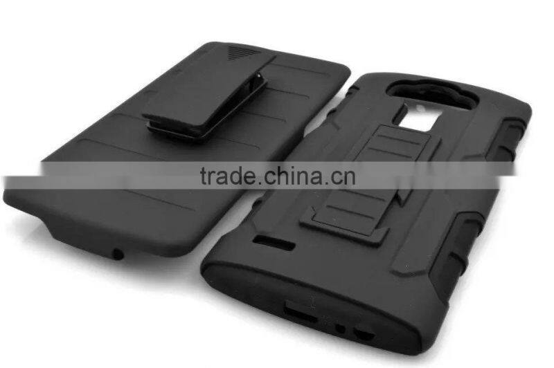 Fashion Black Anti-Shock Hybrid Combo Case Hard PC + TPU Back Cover for LG 3 4