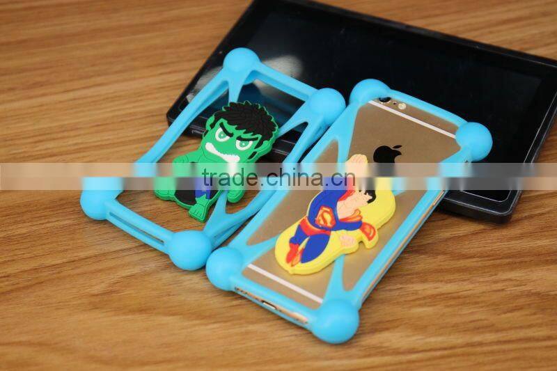 Wholesale Universal Custom Elastic Silicone Mobile Phone Frame Bumper, Protective phone case