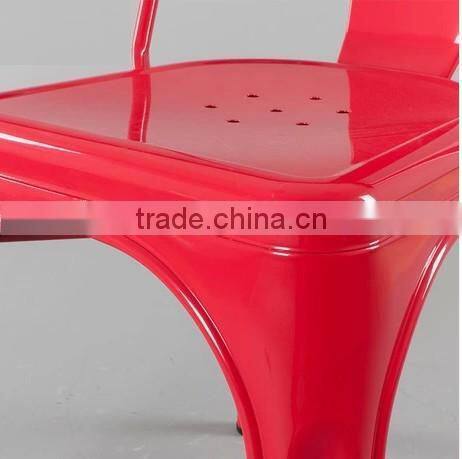 Vintage Industrial Metal Cafeteria Stool