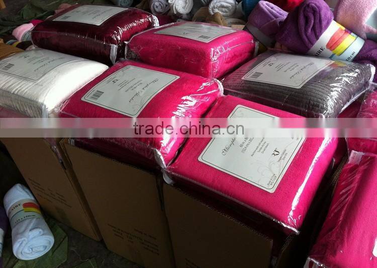Manufactory walmart alibaba china home textile stock fleece baby blanket
