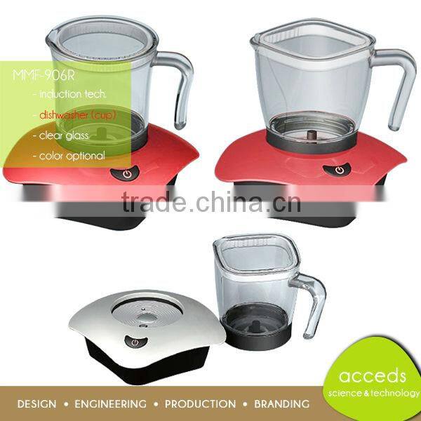 High Quality 240ml Blue Color Plastic Milk Frother Machine