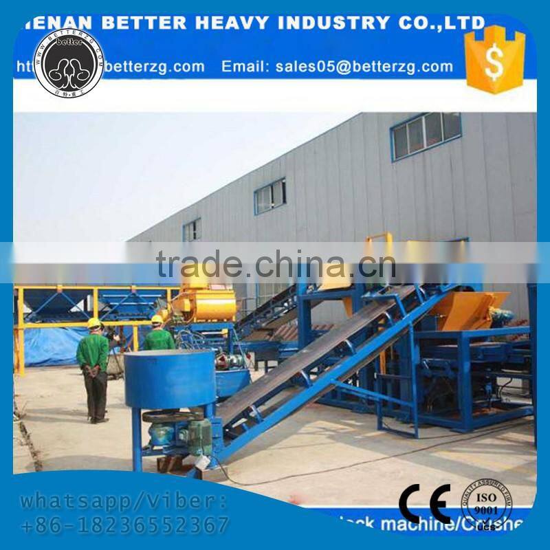 Henan Better concrete international block machines decorative wall brick stone silicon mould QT4-15