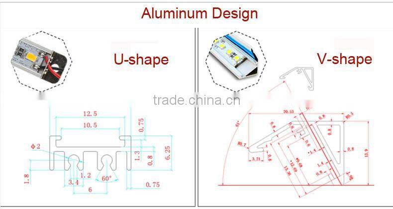 universal wholesale Aluminum SMD 5050 60leds /m waterproof ultribright rigid led strip light bar with CE&ROHS