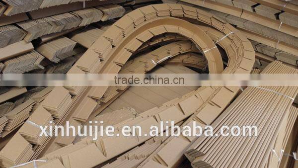 paper and pulp material and edge protector puzzel cut v cut type round edge protector