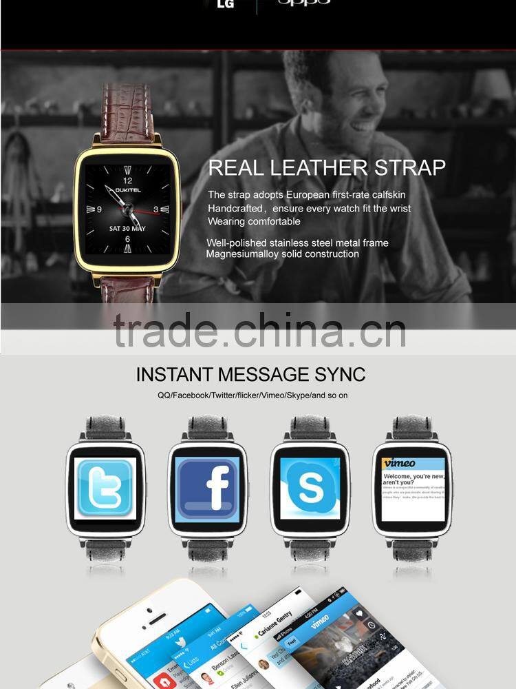 MT2502A Compatible OS including IOS and Android 1.54" IPS touch screen bluetoothwatch