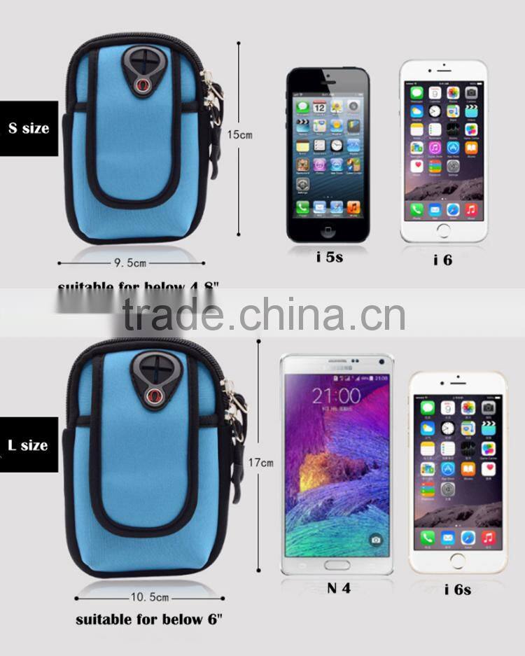 New arrival wholesale smart waterproof phone fashion sport arm bag
