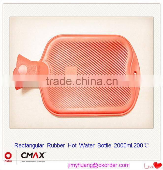 Hot Water Bottle Animal Plush Cover 2000ml Natural Rubber Medical Houseware /JH