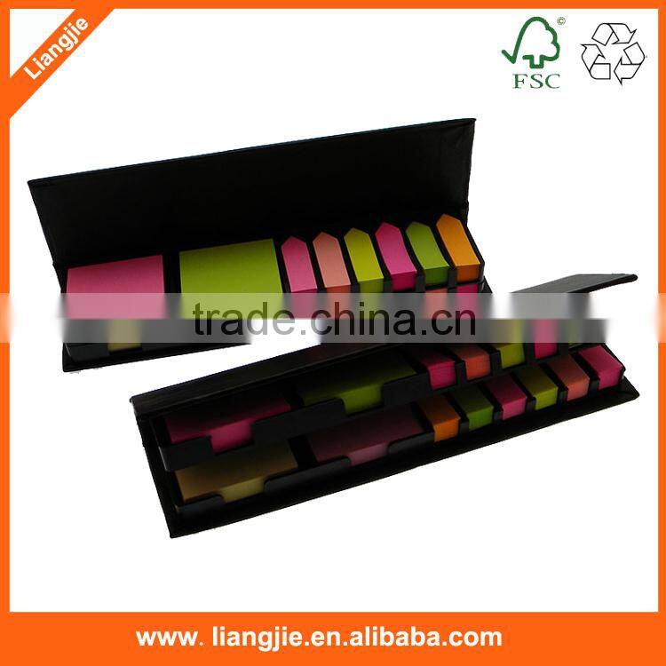 colored sticky memo pad with star shape holder