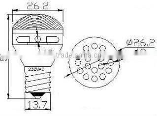 Indicators E14 S25-24C LED Bulb