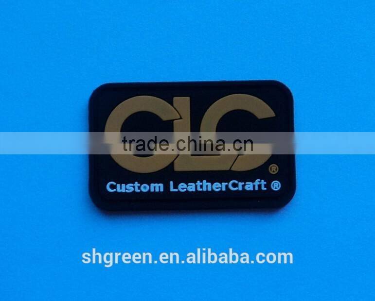 Handmade deer logo silicone rubber label tag