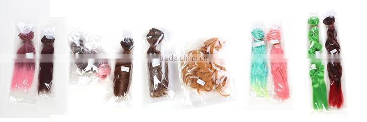 25cm Long High Quality Wavy Weft Hair Extension for Dolls