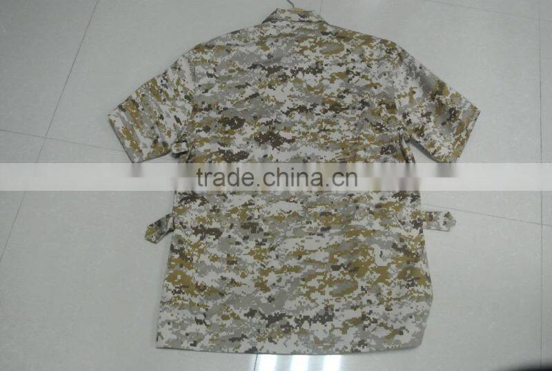Italy desert digital camoufalge summer short sleeve military shirts
