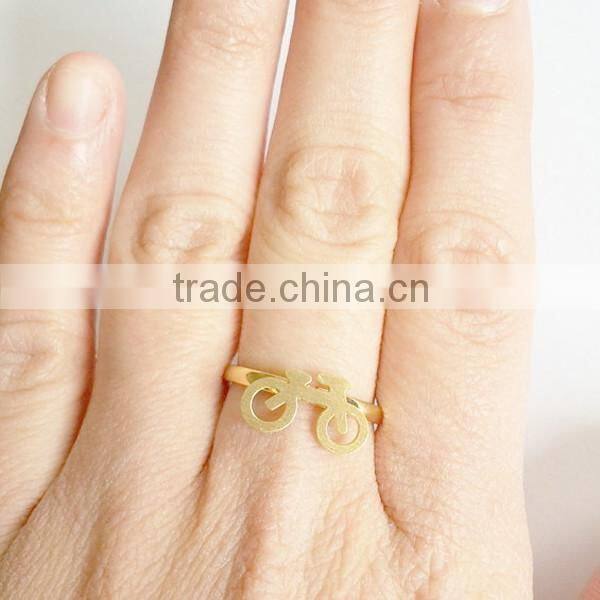 Dainty jewelry simple biker rings colorful bike ring wholesale