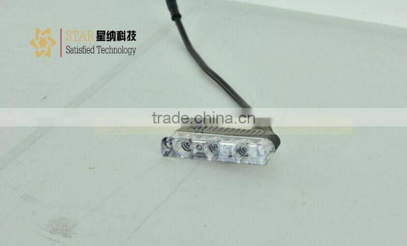 3led high quality strobe grill light