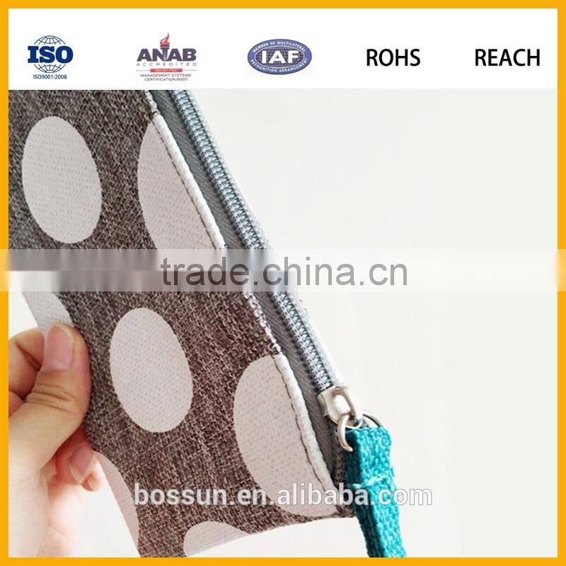 Custom Makeup Travel Promotional Fashion JUTE Cosmetic Bags,JUTE make up brushes bag