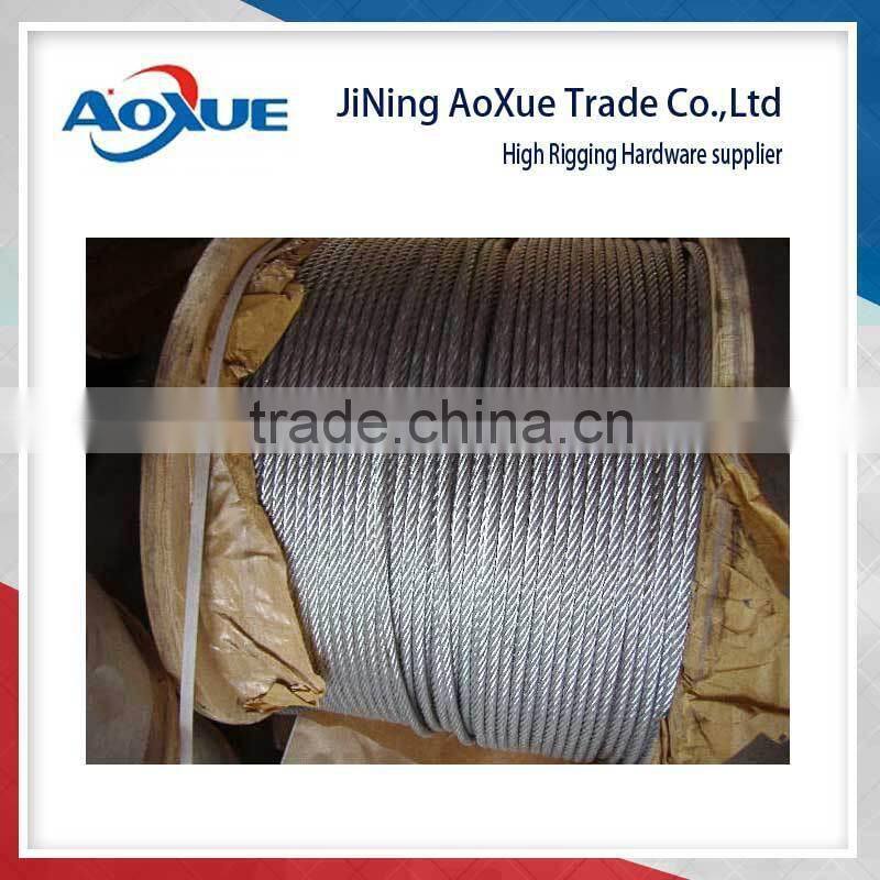 1*9 construction 304 Stainless Steel Wire Rope Cable, 3/16, 7x19, 100 ft