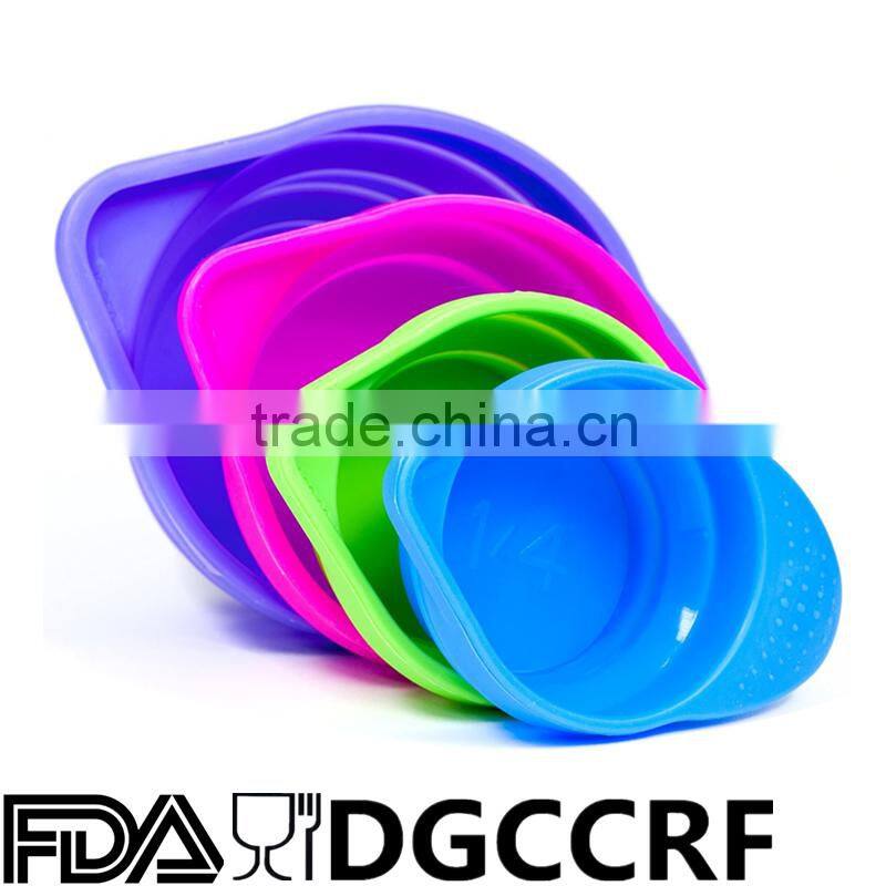 Silicone Collapsible Measuring Cups Foldable Bowl