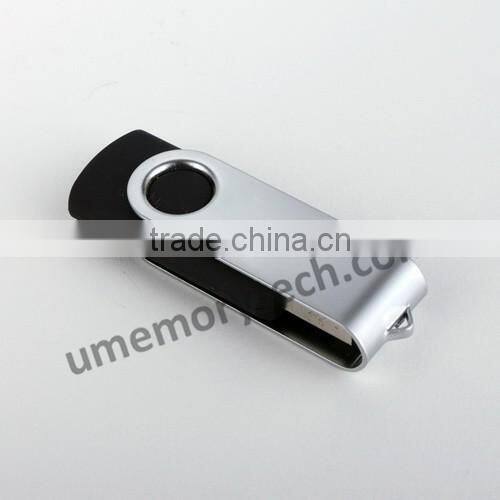 Promotional Metal USB 2.0 Flash Drive Rotating Memory Stick Swivel Thumb Drive