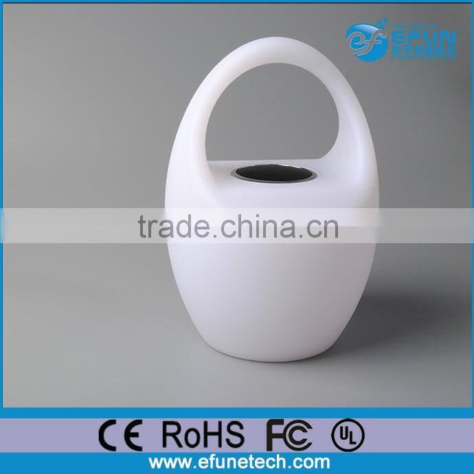 wireless battery rechargeable novelty lamp color changing led bluetooth speaker