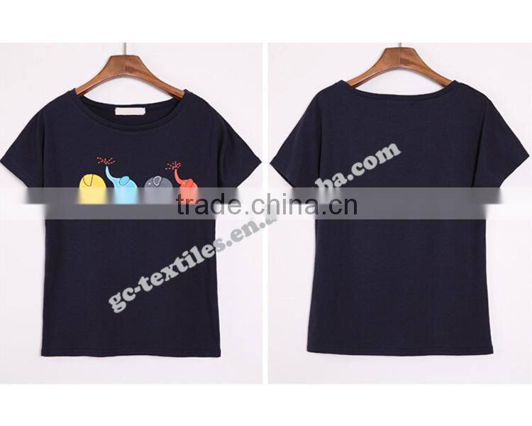 Girl's Printed Cute Short Sleeve T-shirts