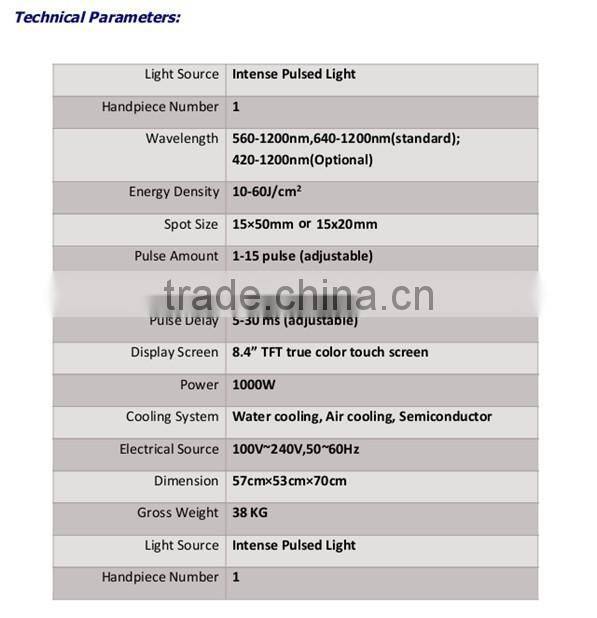 Hot sale suslaser IPL +RF laser ipl hair removal machine