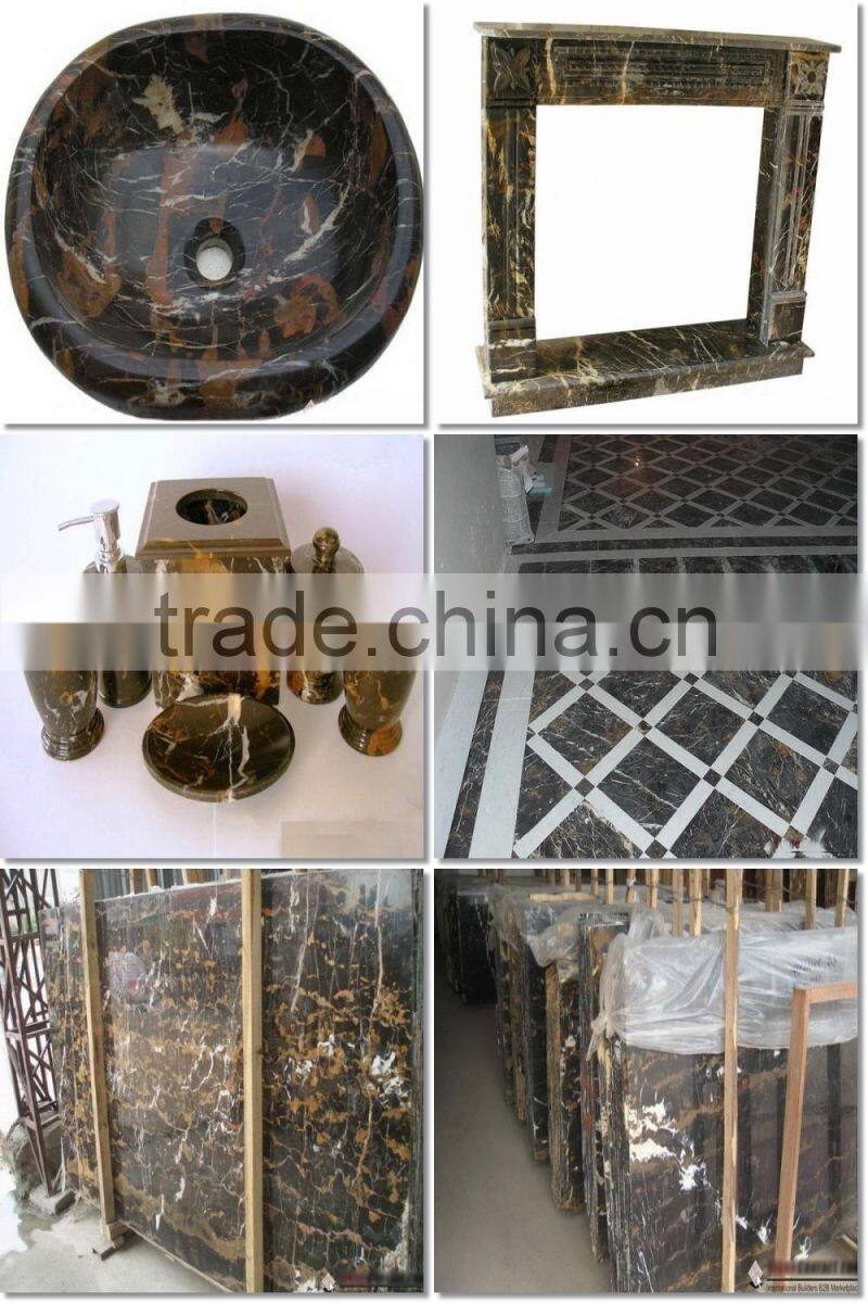 Black & Gold Marble Tiles