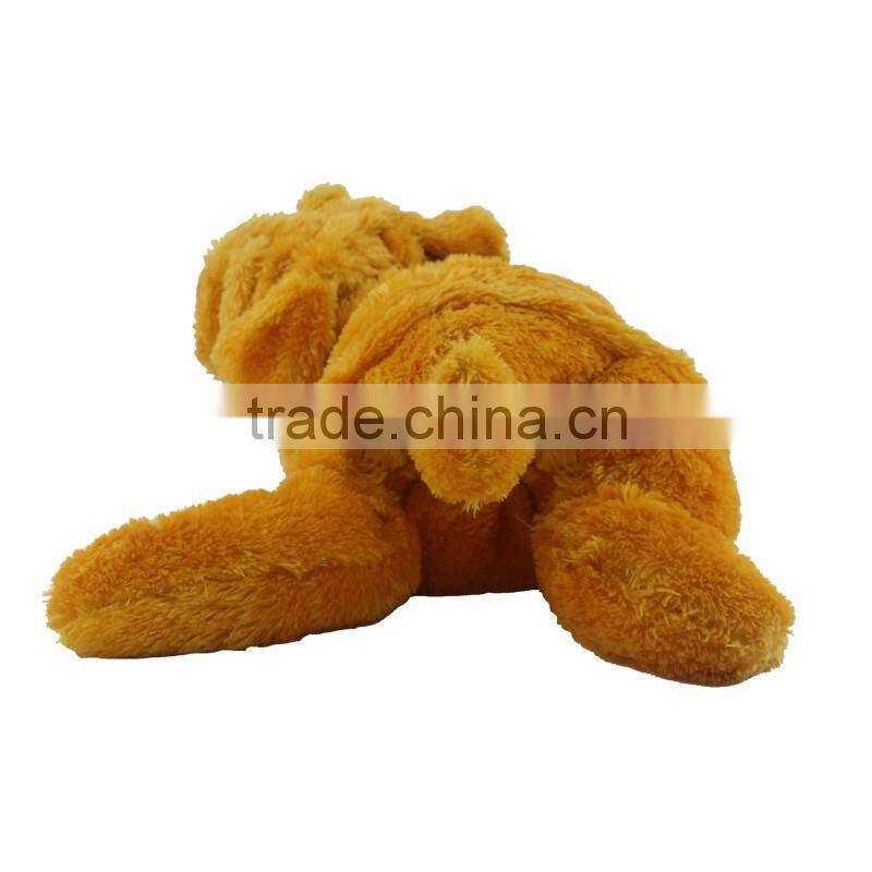 yellow sleeping wholesale plush stuffed dog toys
