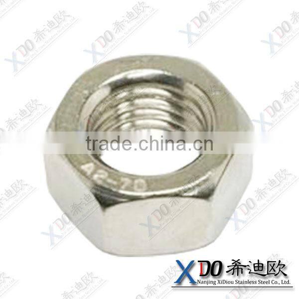 254SMO S31254 1.4547 alloy59 hardware fastener stainless steel bs 1/2-12 hex nut hex coupling nut
