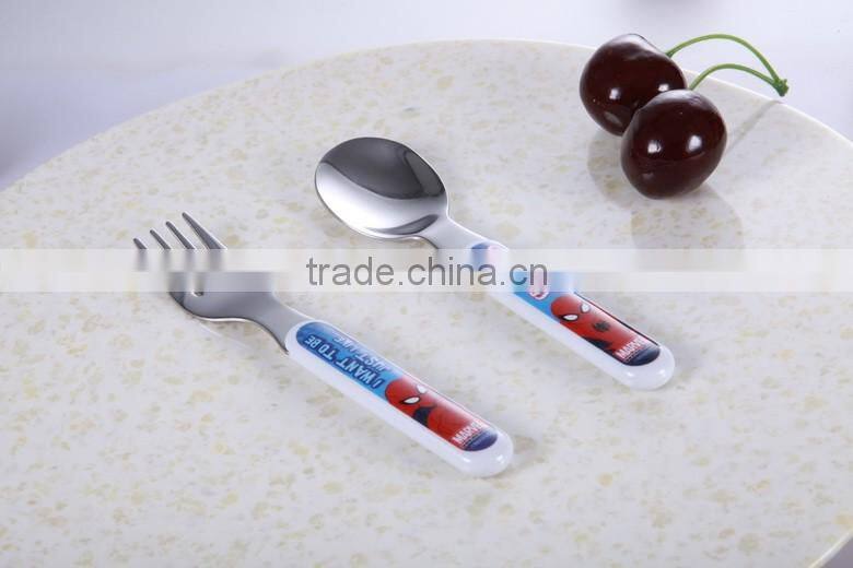 Soft and safe silicone wholesales kids spoon and fork set